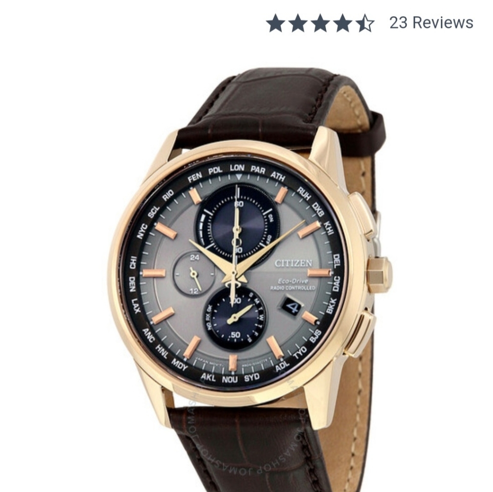 Mens Citizen world chronograph watch